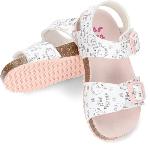 Sandale Garvalin 242453 nu-pieds fille cuir ajustable