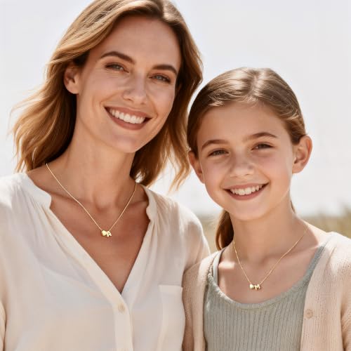Turandoss Gifts for Girls Kids Jewelry, Heart M Initial Necklace for Girls - image 4