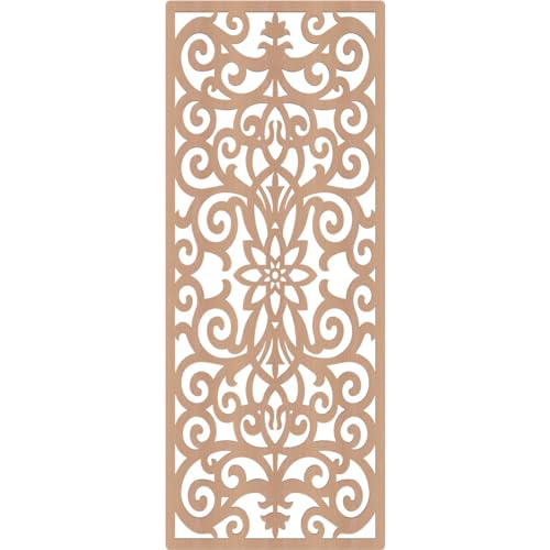 Image of Buel Decorative Pierced Fretwork Wood Wall Panels, 27 3 /8 inchW x 69 3 /8 inchH x 3 /8 inchT, Alder