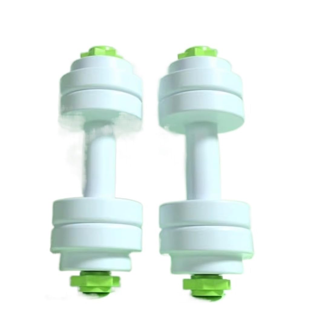 Fitness E Palestra Manubri Manubri per Acqua Fitness da 2 Pezzi Manubri per Iniezione d'Acqua per Fitness Domestico Manubri Piccoli Manubri Pratici Portatili(White)