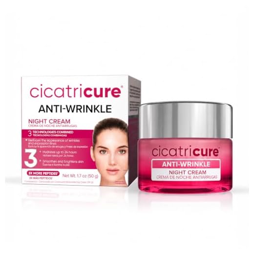 CICATRICURE Night Face Cream, Anti-Wrinkle 1.7 fl oz.