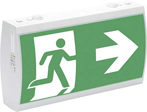 Éclairage LED d'issue de secours CEE à double sens gauche droite pour plafond