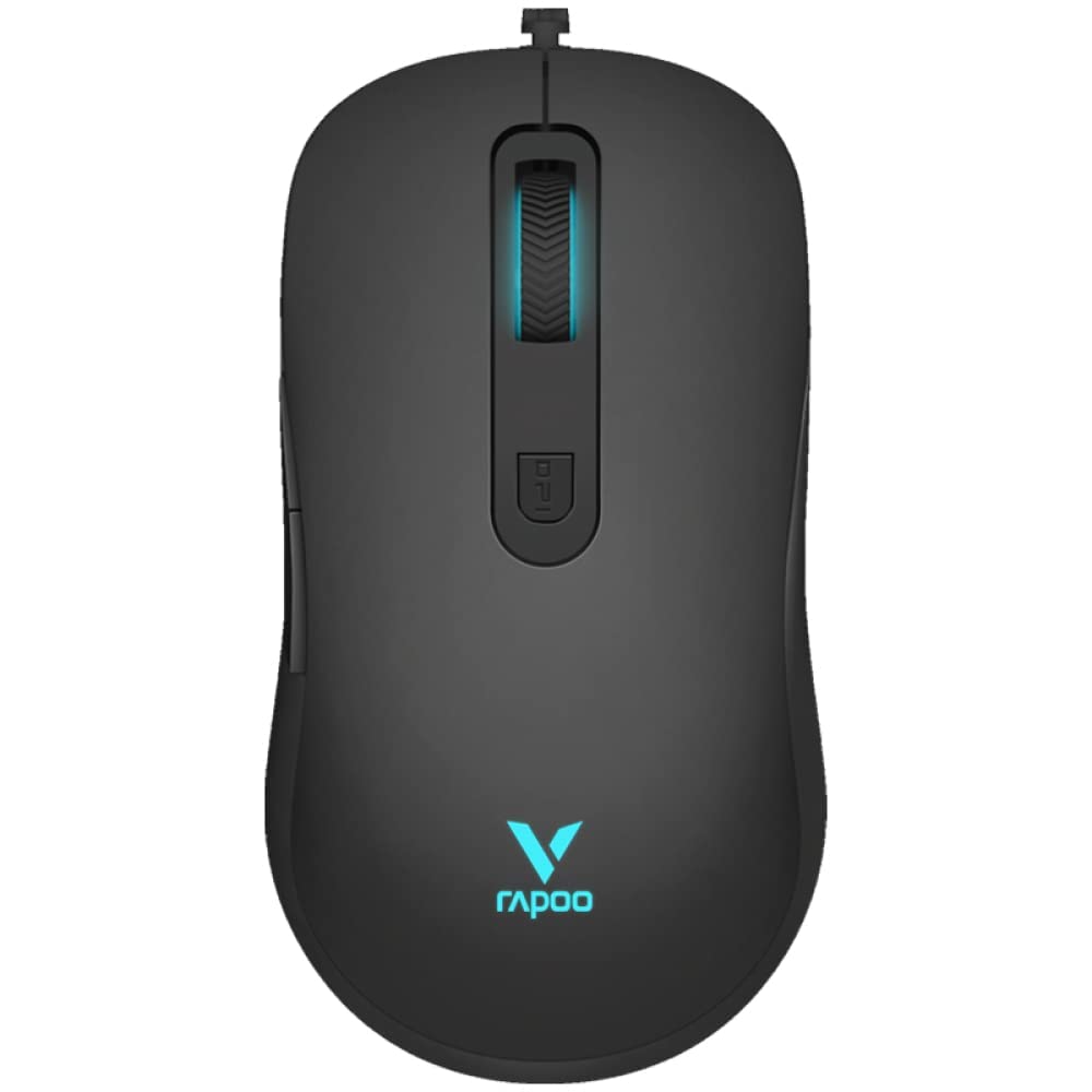 Rapoo V16RGB Optical Gaming Wired Mouse, top view