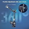 SMALLRIG Magic Arm Clamp Kit, Camera Mount Articulating Friction Arm w Super Clamp, w 1/4"-20 Screw and Thread hole, for Camera, Light, Monitor, Webcam or Action Camera ≤1.5kg, for Table, Tube 4454 #5