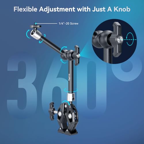 Brazo mágico con abrazadera Super Clamp para evitar caídas de monitor 6