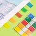 BukSuk 600 Pieces Tabs 2'' Sticky Tabs, Writable and Repositionable File Tabs Flags Colored Page Markers Labels for Reading Notes, Books and Classify Files, 22 Sets 10 Colors