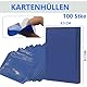 Gutepa 100 Stück Kartenhüllen, Weiche Sammelkartenhüllen, 66 x 91 mm Schutzhüllen für Standardgröße Sammelkarten, Sportkarten, Trading Cards USW Blau