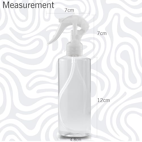 Image of MADHYA 200 ML Empty Mist Trigger Plastic Spray Bottle (Pack of 1),Transparent Clear Empty Water Spray Bottles,Water Liquid Sprayer Set for Face, Hair, Garden, Sanitizer, Perfume, and More, Transparent