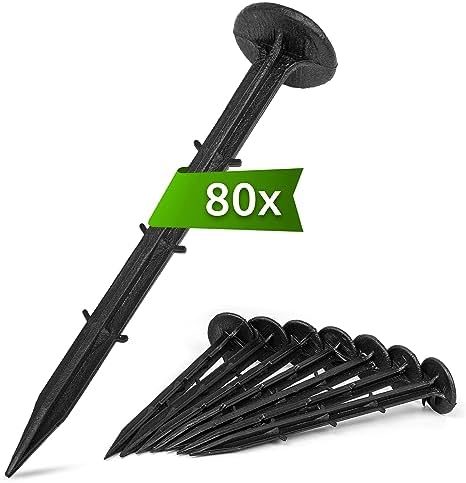 Erdanker Bodenanker 100 Stück Erdnägel,Robustes Aus Stahl - Foto 6