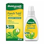 Baidyanath Ayurved Panch Tulsi Drops – 30 ml | Natural Immunity Booster with Goodness of Five Types of Tulsi