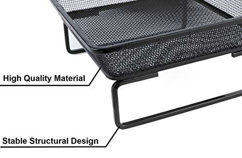 Wosibo 2Packplatform Ground Bird Feeder Tray, Metal Mesh Seed Tray For Ground Dove Birds Or Squirrels Outdoor Garden Decoration 2 #TOP3