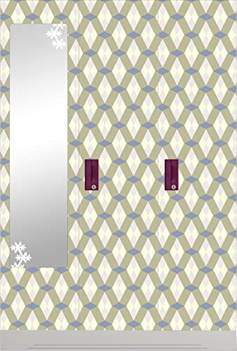 Image of CABANA HOMES Wall Stickers Geometrical DIY Wallpaper for Decals (45 x 125 cm, 2 Rolls) (12 sq. ft) Decorative Self Adhesive Bedroom, Living Room, Office, Green