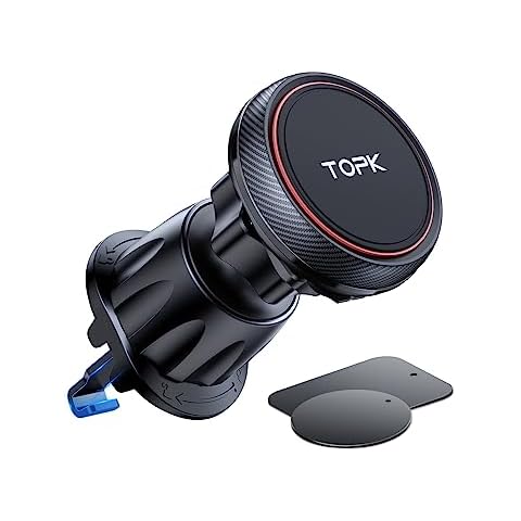 TOPK Magnetic Car Phone Holder with Strong Magnet Cover