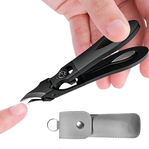 laxreheye Tijeras De Uñas De Pies Oblicuas, Mango Largo Águila Cortadora De Uñas, Antisalpicaduras Trimmer Para Uñas Encarnadas Y Manicura Diaria Para Mujeres Hombres Deportistas