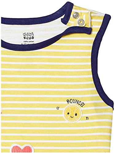 Image of miniklub Baby Flutter Sleeve Round Neck Knit Cotton Top And Bottom, (Multi)