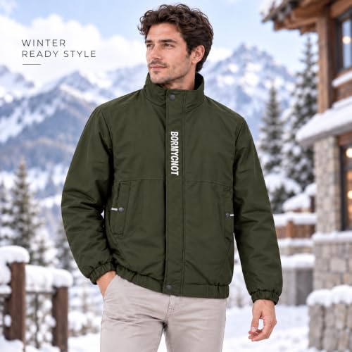 Image of Men's Stylish Winter Jacket, Full Sleeve, Regular Fit, Windcheater & Zipper Closure jacket