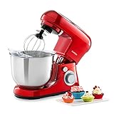 Klarstein Bella Pico 2G - Robot da Cucina, Mixer, Impastatrice, 1200 W / 1,6 PS, 6 Livelli, Sistema...