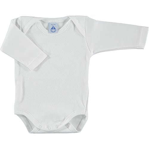 babidu Body C. Americano, Blanco, 24 Meses Bebe-Unisex