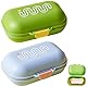 2 Stück Seifendose Reise, Ausgespreichtes Seifenbox Reise Gehäuse Mit Deckel, Seifenschale Versiegelt und Soap Dish Auslaufsicher, Seifenbox Wasserdicht Klein für Reisen Badezimmer Camping Outdoor