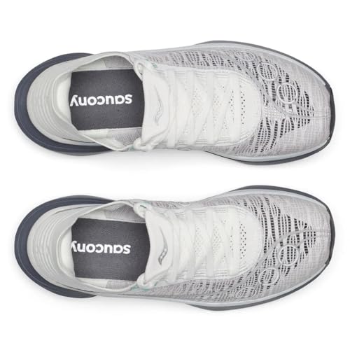 Image of Saucony Unisex Endorphin Elite 2 Running Shoe, Fog /Cinder, 8.5