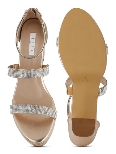 Image of ELLE Comfortable and Fashionable Women Sandal for Daily Use, Casual, Party, Wedding Wear,EL-GV-W-01 Heeled