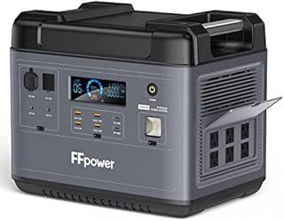 FFpower P2001 Solar Generator, 2000Wh Power Station with LiFePO4 Batteries, 6 2000W AC Outlets, UPS Backup, Bi-directional Portable Power Station for Home Power Outage, Outdoor Camping RV