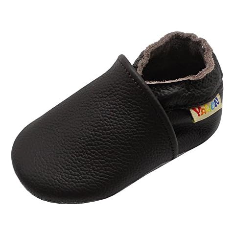 YALION Chaussons Bébé Cuir Souple Cover
