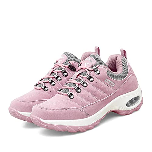 Sapatos de caminhada femininos da moda, antiderrapantes resistentes ao desgaste e respiráveis, sapat