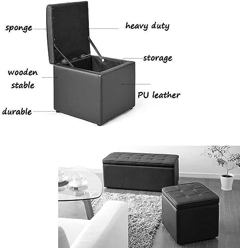 Tabouret de ménage moderne avec rangement pour ranger le salon - 5