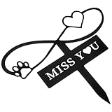 Happyyami Titel Eleganter Haustier Grabmarker Aus Stilvolle Gedenktafel Für Hunde Einfache Installation Für Friedhof Und Garten Erinnerungszeichen Für Haustiergrabstätten