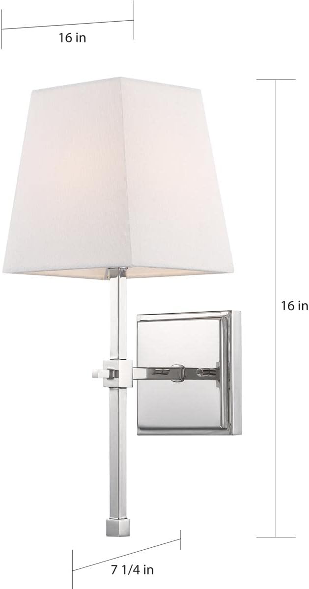 Nuvo 60/6708 Highline Lighting Fixture, 1Lt Vanity, Polished Nickel