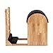 SwAcch Wooden Pilates Ladder Barrel Vintage, Spine Corrector Equipment for Home Studio Pilates Machine for Beginner Workouts,Gray