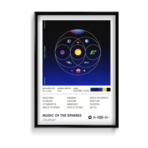 Image of Coldplay Music Poster 13x19 Inch Unframed | 300 GSM Matte Board Paper with Peel & Stick Tape Included | Rock Band Wall Art | Posters for Wall | Home Decor | Wall Decor Items | Room Decoration Items
