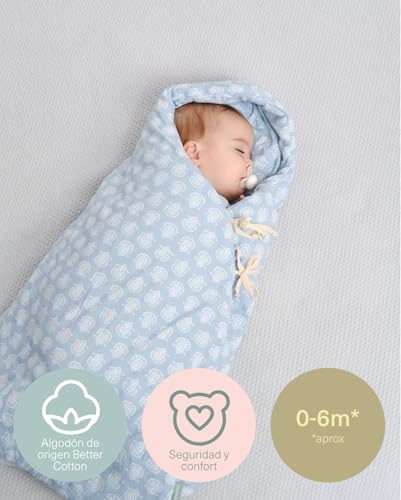 Miniatura 3 de Molis Co - Saco Capazo Bebe Invierno Universal - Para Carrito, Cuna Y Silla De Paseo - Manta Bebe Invierno - Saco: 70x42 De 100 Algodón Oeko-Tex 100 - Tog 2.5 - Lotus