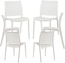 Regalos Miguel - Packs Sillas Jardín - Pack 6 Sillas Dalen - Blanco