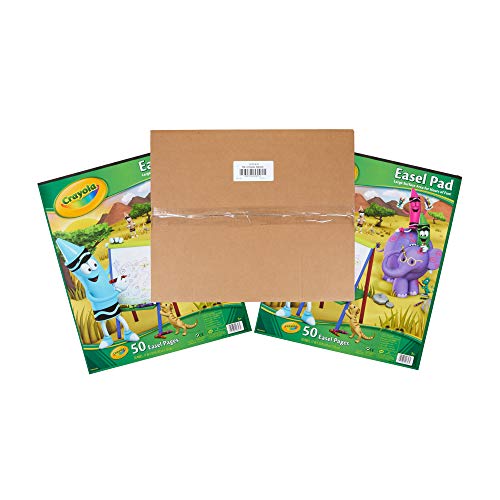 Crayola Easel Pads, Painting Supplies, Gift For Kids, Each 50 Pgs, Multicolor #TOP1