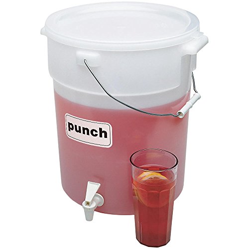 Cambro 6 Gallon Beverage Dispenser with Spigot for serving Lemonade Sangria Tea Water - For Catering and Home Use - BPA Free