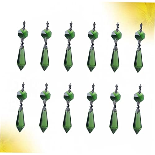 Cuentas de cristal verde para cortinas que transforman la iluminación de tu salón 6