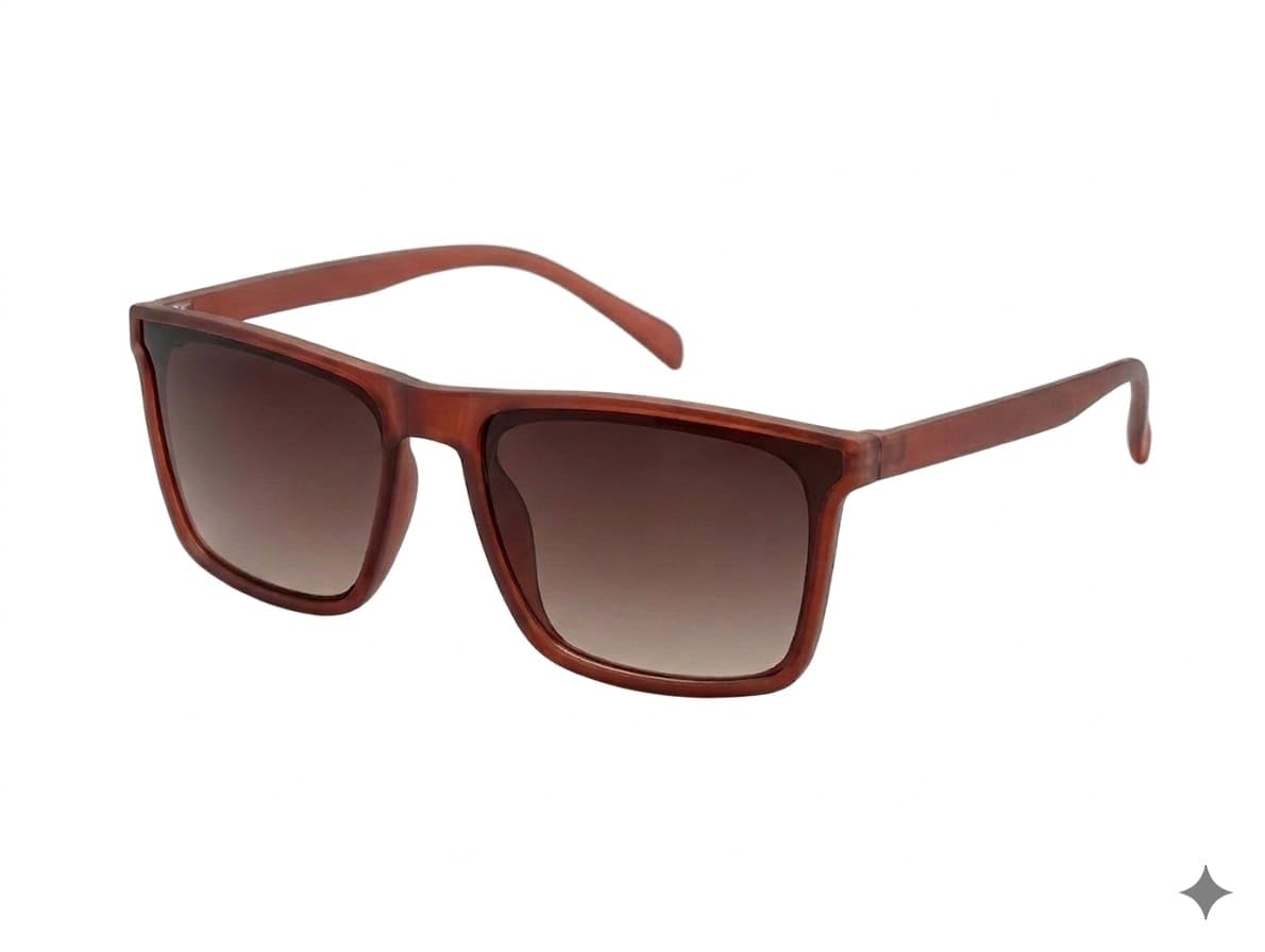Spexy Classic Square Frame Sunglasses, Brown, Gradient Tinted Lenses, Casual Style-image-32