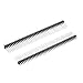 uxcell 5Pcs 2.54mm Pitch 40-Pin 19mm Length Double Row Straight Connector Pin Header Strip for Arduino Prototype Shield