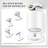 GeyouLux Round White Adjustable Surface Mounted Spotlight, GU10 230V, 600 Lumen, 8 x 8.4 cm, Indoor, Kitchen, Living Room, Dining Room #2