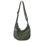 Canvas Messenger Bag Hobo Crossbody Bag for Women Shoulder Tote Handbag Vintage Aesthetic Travel Work