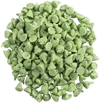 OliveNation Mint Baking Chips, Minty Flavored Green Chips for Baking, Topping, Decoration, Snacking - 1 pound