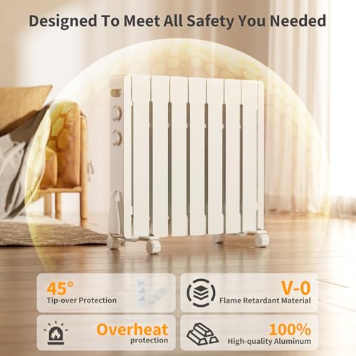 1500W-Electric-Panel-Wall-Heater-Plug-in-Smart-Convection-Space-Heater-For-Indoor-Use-Quiet-Fan-Less-Design-FreestandingWall-Mount-Heater-With-Adjustable-Thermostat-Knob-SwitchWhite