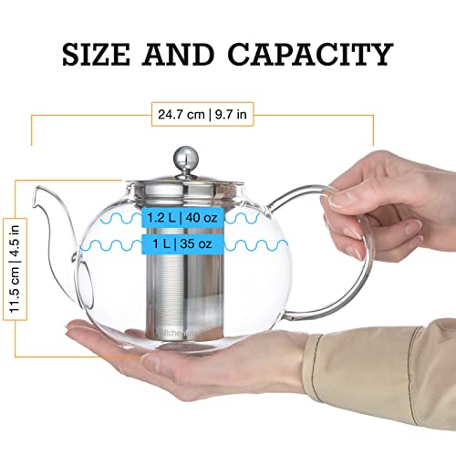 Tea Kettle Infuser Stovetop Set