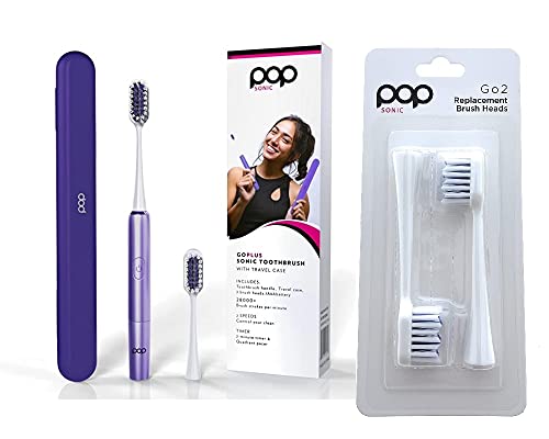 Go Plus Sonic Toothbrushes + Bonus Pack For Adults W/Electric Toothbrush Case - Electric Toothbrush For Adults & Kids - Sonic Toothbrush W/ 2 Speeds #TOP14