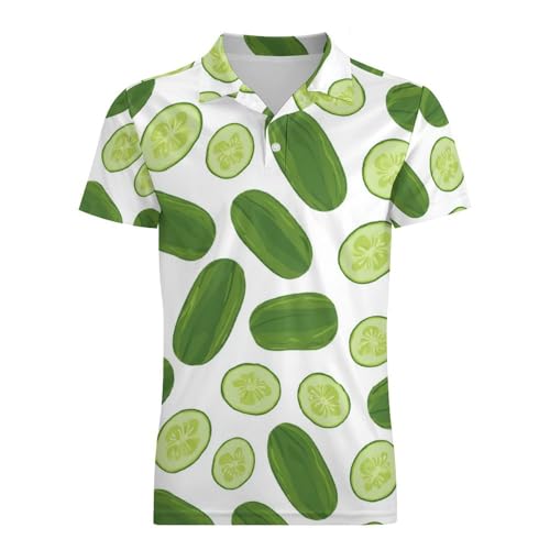 Boys' Classic Polo Shirts Short Sleeve Moisture-Wicking Golf & Tennis Shirts for Youth Teens Cucumber4