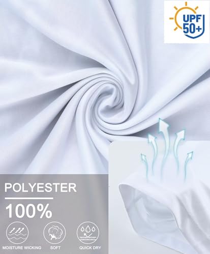 Men's Swim UPF 50+ Sun Protection Shirt Long Sleeve SPF Fishing Outdoor UV Hiking Lightweight Shirts3