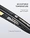 VANESSA PRO Flat Iron Hair Straightener, 100% Pure Titanium Flat Iron for One Pass to Achieve a Sleek Look, Curls Beautifully & Straightens Well - 1 inch