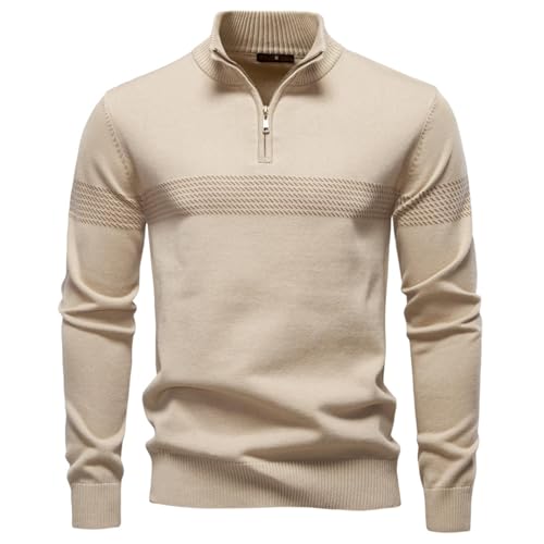 Pull col montant zippé homme idéal pour les journées fraîches